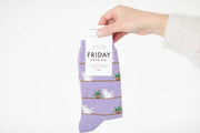 Women's Socks | Cat & Plant | Mismatched Socks