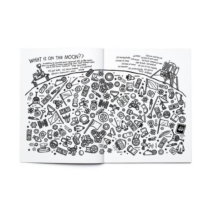 SPACE, Above & Beyond Coloring, Activity, Jokes, DIY + MORE