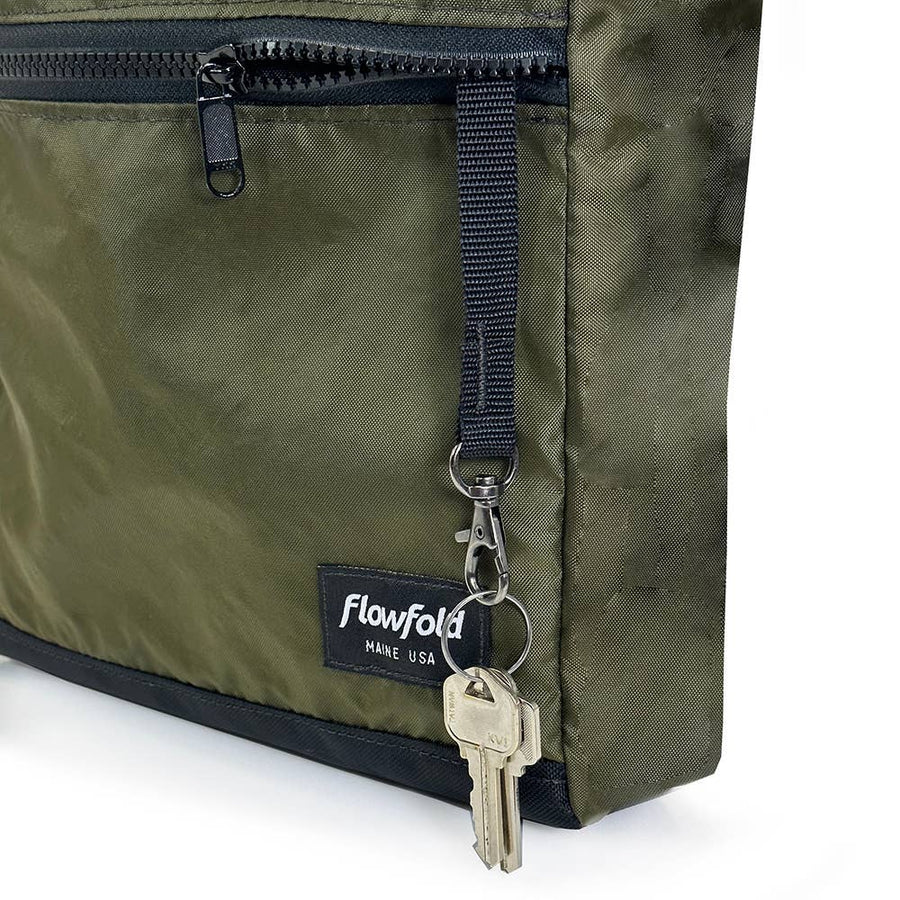 Flowfold Crossbody bag 3L - made from recycled water bottles - Made in Maine