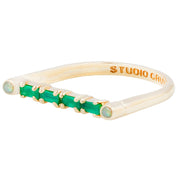 Cha Cha Gemstone Bar Ring