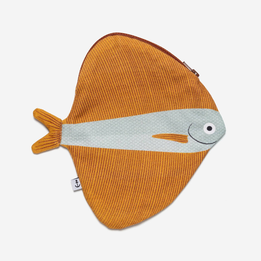 Fanfish purse, organizer, pouch - 100% cotton