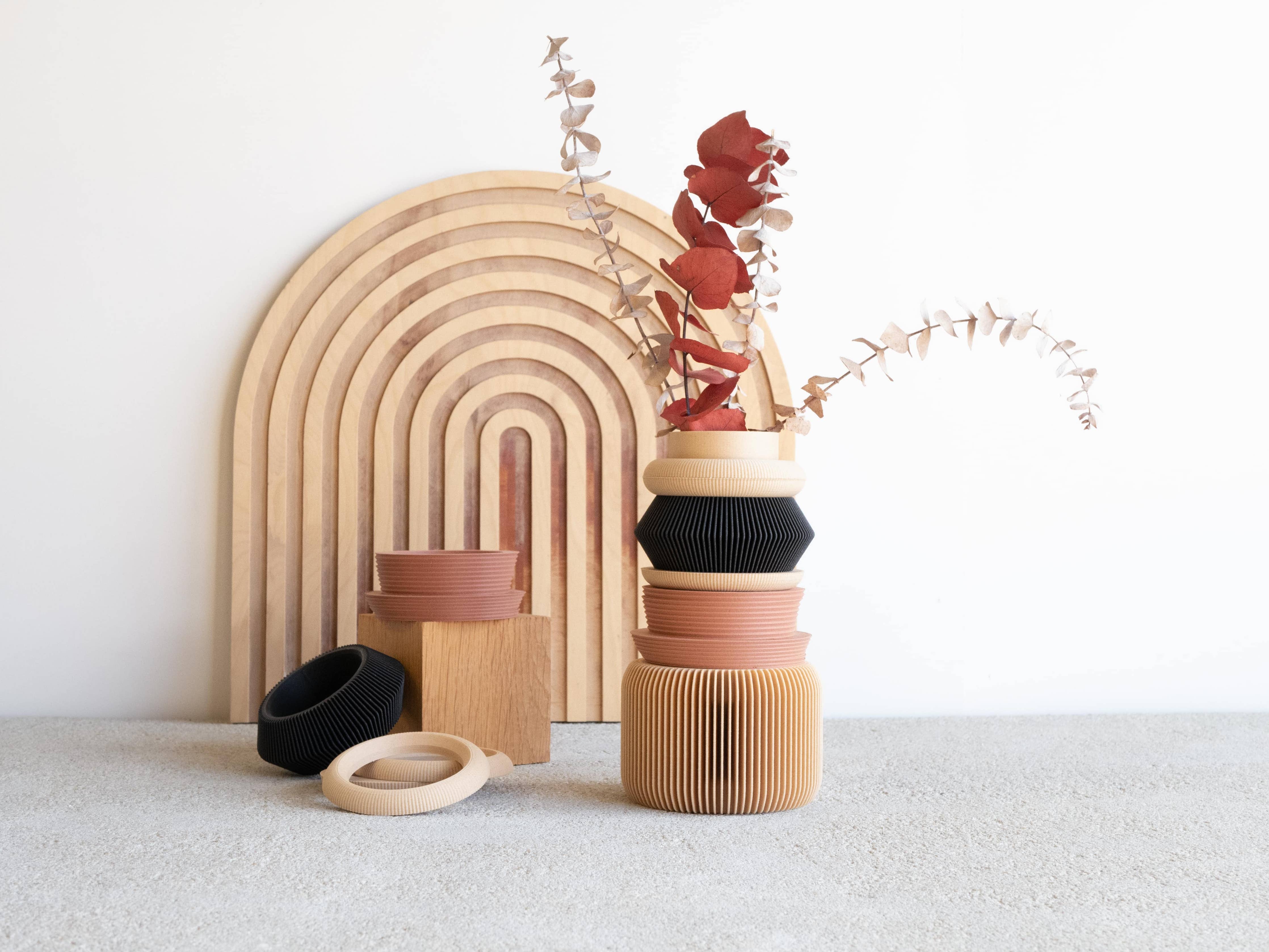 Modular 3D printed eco-friendly vase