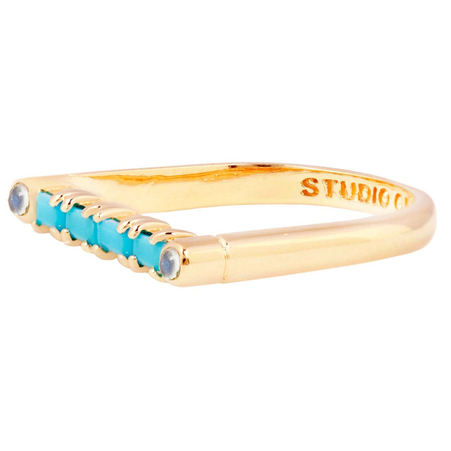 Cha Cha Gemstone Bar Ring
