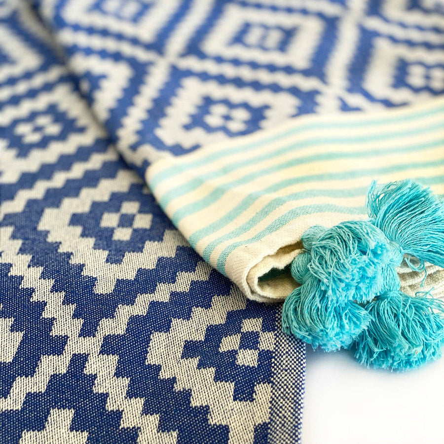 Turkish towel made with 50% recycled cotton