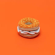 Bagel & Cream Cheese Dog Toy - Organic Cotton and Natural Dyes - Fair Trade Made