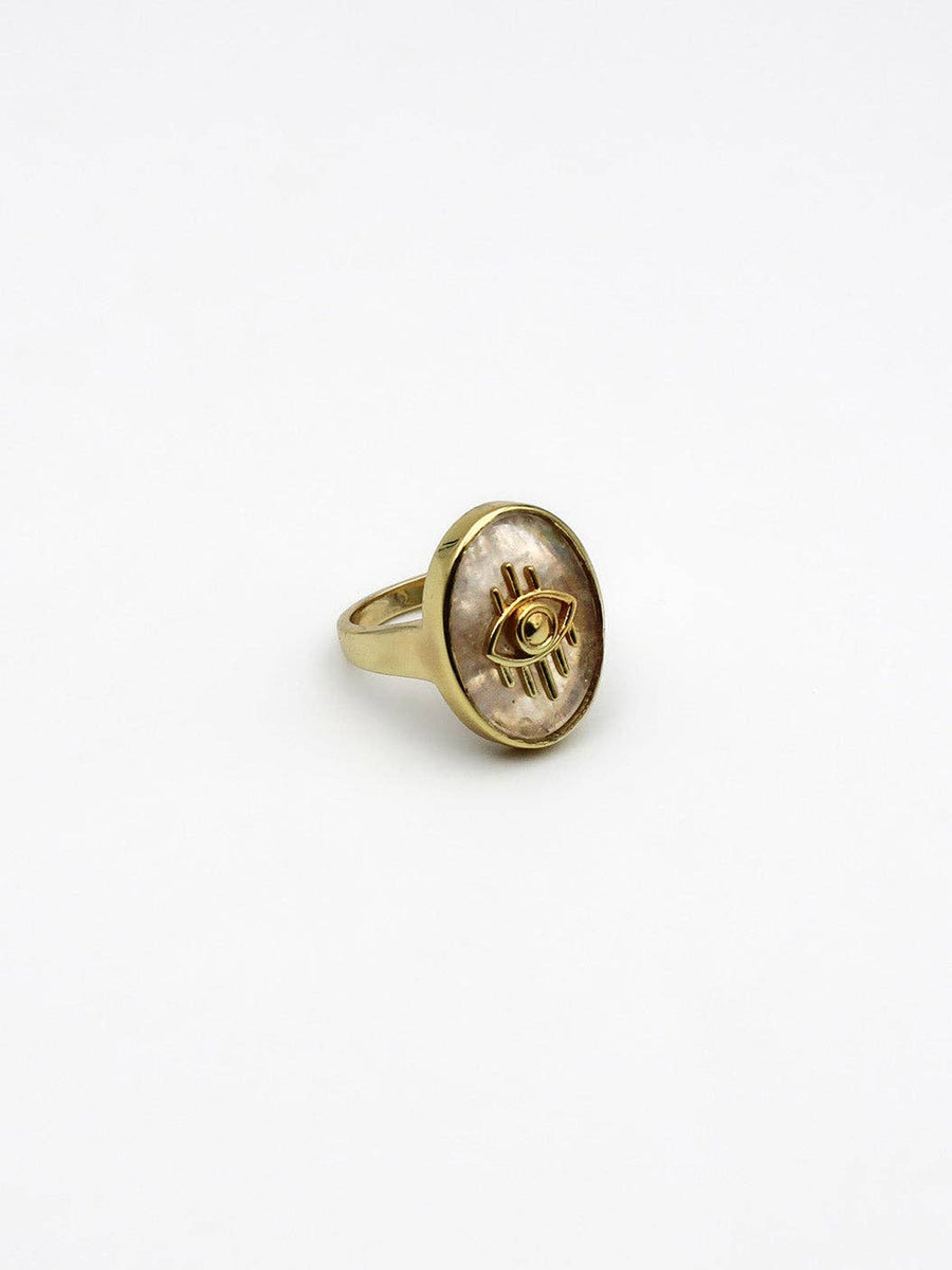 Eye ring - Moonstone