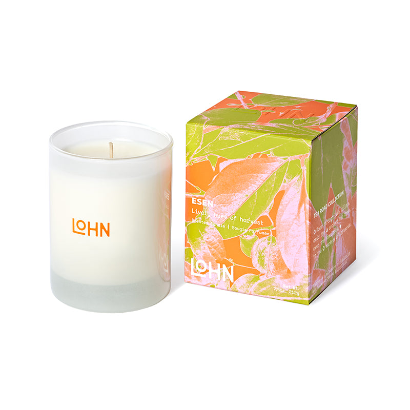 ESEN LOHN candle - Herbal Scented Coconut/Soy wax - vegan, cruelty-free, paraben-free, phthalate-free.