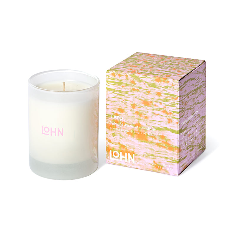 Citrusy/Gourmand Luxury Candle - LATO LOHN candle - vegan, cruelty-free, paraben-free, phthalate-free.