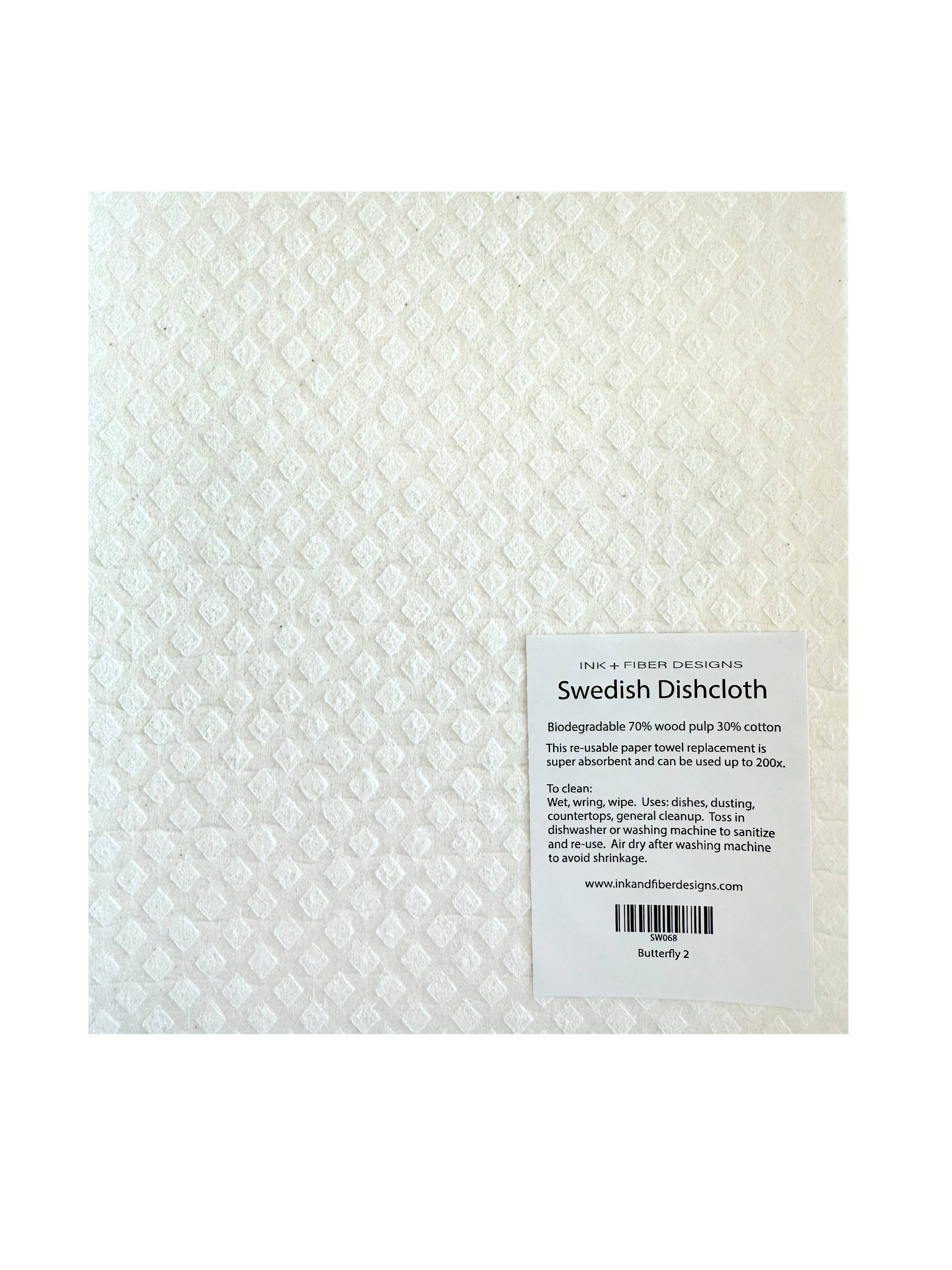 Butterfly 2 Swedish Dishcloth