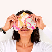 Heart Eye Pillow - viper pattern
