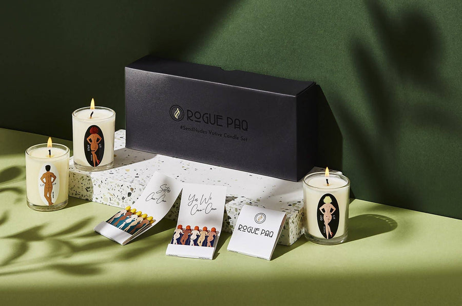 Rogue Paq Send Nudes CANN-CANNDLE Set of 3 Massage Candles