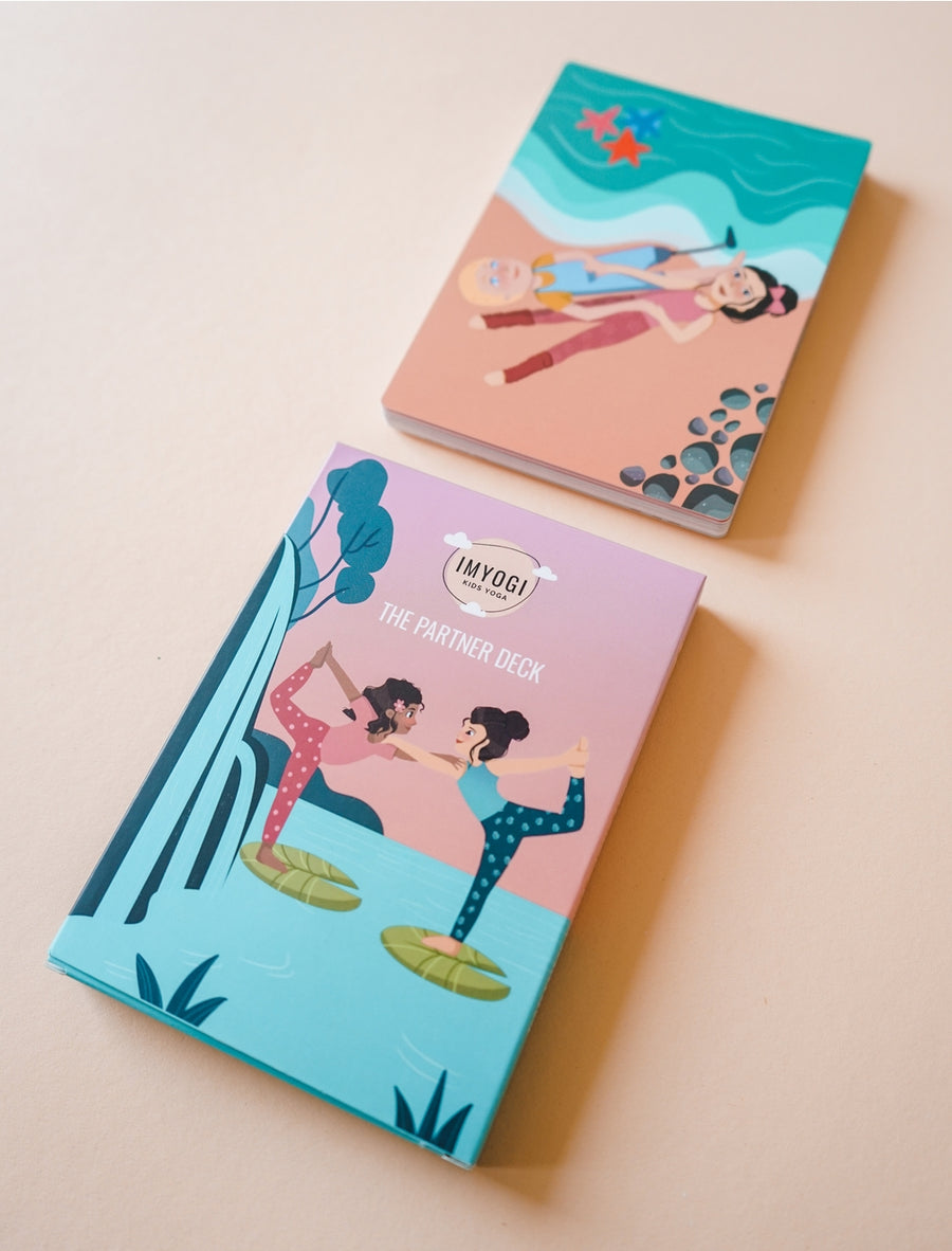 Yoga Cards for kids and families - Partner Yoga set